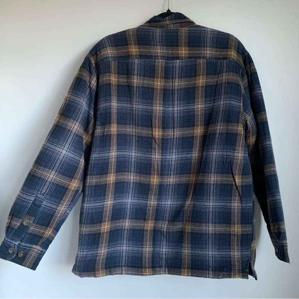 Vintage Basic Editions Quilted Plaid Flannel Shir… - image 4